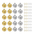 UMAOKANG 20pcs Stainless Steel Jewelry Making Charm Set Paw Charm Pendant for Women Necklace Bracelet DIY Bulk Charms - color: Paws Gold Silver