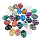 Bulk Pack of 11 Selenite Worry Stones – Polished Palm & Thumb Crystals for Clarity, Energy Cleansing & Pocket Meditation Gift Set - color: 11 Pcs Set