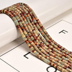 190 Pcs 2x4mm Aqua Terra Jasper Stone Bead Heishi Disc Gemstone DIY Beads for Bracelets Jewelry Making Crafts - color: Aqua Terra Jasper, size: 2x4mm