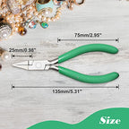 SPEEDWOX 5-Inch Flat Nose Pliers for Jewelry Making Smooth Jaw Mini Duck Bill Plier for Wire Wrapping Bending or Straightening Sheet Metal Bending Jewelry Making Tools Open and close Jump Rings - style: Duckbill Pliers