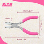 SPEEDWOX 3.5-Inch Double Nylon Flat Jaw Pliers for Jewelry Making Flat Nylon Jaw Pliers Small Plier Soft Jaws Plier Ring Bending Tool Jewelry Making Plyer Smooth Jaws Plyers - style: Flat Nylon Jaw Pliers