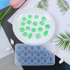 2 Pcs Faceted Gemstone Silicone Mold,Gem Jewelry Casting Mold,Resin Jewelry Casting Molds for Making Earrings Jewelry Making Crafting Projects - color: mix