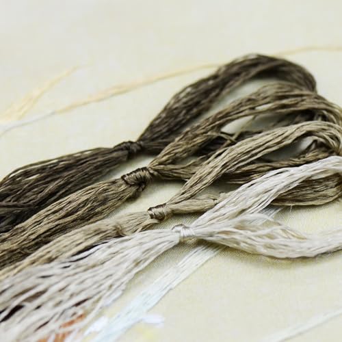 4 Skeins Mulberry Silk Floss Embroidery Thread Floss-Cross Stitch Threads China Silk Woven Jewelry Threads DIY Sewing Kits (08) - color: 08