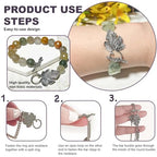 Heather's CF Toggle Jewelry Clasps – Durable Quality, Antique Grape Leaves Silver Finish Toggle Clasps & Closures for Necklace, Bracelet & Charms – Ideal for DIY, & Jewelry Making – Large (Set of 16) - color: Large silver toggle clasp