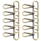 CRAFTMEMORE Snap Hook Swivel Push Gate Lobster Clasps Fashion Clips Purse Making FS10 Pack of 10 (Brushed Brass, 2 Inches) - color: Brushed Brass, size: 2 Inches