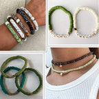 COIRIS Pcs Vinyl Heishi Beads Environmental Handmade Polymer 6mm Clay Spacer Beads for Surfer Chocker Necklace Bracelet Earrings Jewelry Making (RT-5 MIXJ-6) - color: RT-5 MIXJ-6