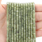 150PCs Natural African Transvaal Jade Spacer Beads, Loose Semi Precious Flat Round Gemstone Heishi Disc Stone Beads for Beading Jewelry Making 4mm*2mm 38cm - color: African Transvaal Jade, size: 4MM*2MM