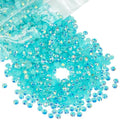 qiipii 14000PCS 2mm Small Aquamarine AB Resin Rhinestones Bulk Flatback Jelly Stones SS6 Diamonds Crystals Gems for Nails Face Eyes Makeup Tumblers Bottles Crafts Crocs Shoes Clothes Phones Scrapbook - color: Aquamarine AB, size: 2mm Small Wholesale Pack