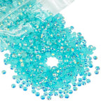 qiipii 14000PCS 2mm Small Aquamarine AB Resin Rhinestones Bulk Flatback Jelly Stones SS6 Diamonds Crystals Gems for Nails Face Eyes Makeup Tumblers Bottles Crafts Crocs Shoes Clothes Phones Scrapbook - color: Aquamarine AB, size: 2mm Small Wholesale Pack