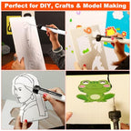 Hot Wire Foam Cutter Pen Set, 5-in-1 Electric Cutter, Cuts Up to 3.75 Inches Thick, Ideal for Crafts and Model Making (5 in 1 white) - style: 5 in 1 white