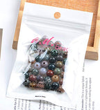 AD Beads Natural Gemstone 8mm Round Loose Beads Big Hole 2.5mm Sized 40pcs (Indian Agate) - color: Indian Agate