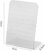 Earrings Stand Display, 72 Holes Acrylic Earring Holder Organizer, Ear Studs Jewelry Storage Display, Rack Showcase Earrings Display, Stand Earring Storage