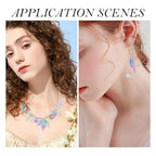 Beadthoven 120Pcs Glass Leaf Beads Mixed Transparent Leaf Shaped Crystal Beads Colorful Spring Summer Plant Bead Loose Gemstone Spacers for Jewelry Making DIY Bracelets Necklace Earrings Crafts - color: Leaves 2 styles