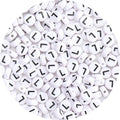 100Pcs Letter Beads 4x7mm White Round Acrylic Alphabet Beads Letter L Beads for Jewelry Making DIY Bracelets Necklaces Key Chains - color: L 100Pcs
