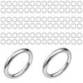 2000 Pieces Stainless Steel Jump Rings for Jewelry Making, 4 Sizes 4-7mm, 18 Gauge Thickness, Silver (8mm) - color: 8mm