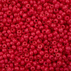 John Bead Czech Glass Seed Beads 11/0 Terra Intensive Red, 25 Grams of DIY Jewelry Making Beads Preciosa (Jablonex) - color: Red