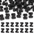 FASHEWELRY 30Pcs Acrylic Letter Z Beads with Large Hole Big Plastic Letter Blocks European Beads 3D Letters Chunky Vowel Initial Alphabet Bead for Key Chains Necklace DIY Arts Craft Projects - color: Black, size: Z
