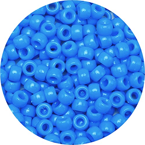 Eppingwin Beads and Bead assortments (1000 Pony Beads-Light Blue Solid)… - color: Light blue solid, size: Medium Pack