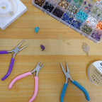 Giwaelro Jewelry Repair Kit for Adults, Jewelry Making Supplies with Pliers, Wires, Findings, Necklace Chains, Magnifier and Storage Bag