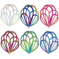 Dazzling Colorful Filigree Charms Hollow Out Multicolor Geometric Filigree Pendants for DIY Jewelry Making Earrings Necklaces Components - color: Flower-1