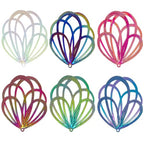 Dazzling Colorful Filigree Charms Hollow Out Multicolor Geometric Filigree Pendants for DIY Jewelry Making Earrings Necklaces Components - color: Flower-1
