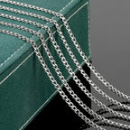 UMAOKANG 5 Meters Cuban Chain for Necklace DIY Jewelry Making Chains Bulk Stainless Steel Chain for Jewelry Making with Jump Rings and Lobster Clasps - color: 1.2mm Silver Cuban