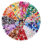 ZHIYUXI 12Styles Large Hole Beads for Jewelry Making European Big Hole Lampwork Spacer Rhinestone Bead for DIY Necklace Bracelet - color: A-12Styles