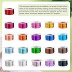 HARFINGTON 20 Gauge Aluminum Craft Wire 0.8mm 98.5ft Flexible Bendable Anodized Metal Jewelry Sculpting Wire for Jewelry Making Modelling Craft DIY, Steel Blue - color: Steel Blue, size: 30M x 0.8mm