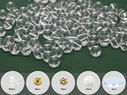 500PCS 8mm Clear White Glass Round Beads Bulk,Imitative Jade Beads Kit, Bracelet Space Loose Beads for Jewelry Making Earring, Necklaces, DIY Crafts & Gifts #352 - size: 8mm Clear White #352