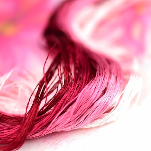 Natural 100% Mulberry Handmade Embroidery Silk Thread Silk Floss (35) - color: 35