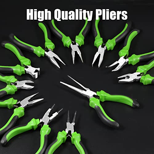 SPEEDWOX Mini Long Nose Pliers 5 Inches, Jewelry Beading Tool with Non-Serrated Jaws for Jewelry Making, Bending Wire and Small Object Gripping - style: Long Nose Pliers with Non-Serrated