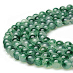 MJDCB Natural Stone Beads Purple Aventurine Round Loose Beads for DIY Necklace Bracelat Jewelry Making 15" (Moss Quartz, 8mm) - color: Moss Quartz, size: 8mm