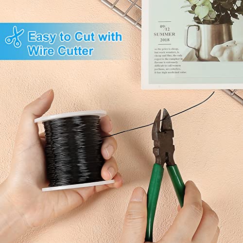 Tenn Well 20 Gauge Aluminum Wire, 328 Feet Soft Craft Wire for Jewelry Making, Beading, Sculpting, Bonsai Training, Crafting (Black) - color: Black, size: 20 Gauge