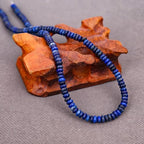 BONNY BOXX 1 Strand (150PCs) Natural 2 * 4mm Lapis Lazuli Rondelle Beads, Natural Abacus Disk Stone Beads Loose Spacer Gemstone for DIY Bracelet Necklace Jewelry Making - color: Lapis Lazuli, size: 2*4MM