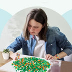 QPIXVB 1100PCS Pony Beads,St.Patrick's Day Pony Beads for Bracelets Crafts,Plastic Irish Spacer Bead,Green White Orange Hair Bead for Braids,Jewelry Necklace Keychain Charms Making Supplies - color: St. Patrick's Day - beads