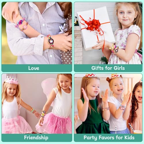 Hollyhi 2-in-1 Friendship Bracelet Making Kits: DIY Art and Crafts Jewelry String Braiding Set Toys with Storage Box for Kids - Christmas Birthday Gifts for Girls Age 6 7 8 9 10 11 12 Year Old - Cyan - style: Cyan
