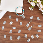 SUNNYCLUE 1 Box 40pcs 20 Styles Silver Tarot Card Charms Tarot Charms Bulk Antique Silver Tibetan Style Rectangle Moon Sun Star Lucky Ouijas Halloween Gothic Pendants Bulk for Jewelry Making Earrings - color: Antique Silver