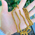 500pcs Czech Faceted Rondelle Crystal Glass Loose Beads 4mm Small Tiny Spacer Bulk Gold Aurum for DIY Craft Jewelry Making CCR433 - color: Gold Aurum, size: 4mm (0.16") - 500pcs