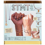 STMT DIY Infinity Jewelry Kit, Make 10 Forever Bracelets, Permanent Bracelet Chains, No Welding Needed, Custom-Fit, Unisex, Multi, Life-Size, Not Foldable, Ages 8+ - style: Infinity