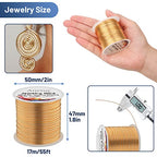 Anezus 18 Gauge Jewelry Wire for Jewelry Making, Tarnish Resistant Copper Beading Wire for Crafting (KC Gold) - color: KC Gold