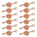 uxcell 12Pcs Jewelry Clasps, Rose Clasps Locking Closures with Lobster Clasps for Bracelet Necklace Jewelry Making, Rose Gold - color: Rose Gold