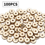 100pcs 8mm Flat Round Rondelle Spacer Beads Disc Spacers Loose Beads Jewelry Metal Spacers for DIY Bracelet Necklace Crafts,Gold - color: Antique Gold