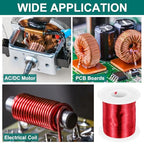 MECCANIXITY 40 AWG Magnet Wire, 40 Gauge Enameled Copper Wire, 1 Lb Magnetic Coil Wire for Transformer, Motor, Electric, 155C(311F) - size: 40 AWG