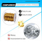 Aluminum Craft Wire,15 Gauge (1.5mm) Gold Bendable Wire,100 Feet Continuous Roll for Jewelry Making,Sculpting,Floral & Armature Projects - size: 15 Gauge 100Ft, style: Gold