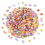 Airssory 3000 Pcs Handmade Polymer Clay Food No-Hole Slice Beads for Jewelry Making DIY Craftings - color: Food No-Hole Slice Beads_3000 Pcs