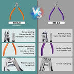 RUITOOL Model Nippers, Gundam Model Tools for Advancers to Repair and Fix Plastic Models, Ultra-thin Single Blade Gunpla Nipper, Non-slip Grip 4.7 Inch Sprue Cutter for Plastic Model Building - color: Orange