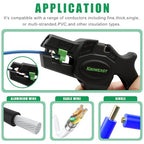 Knoweasy Wire Stripper : 2-in-1 Heavy Duty Wire Stripper Plier and Cutter for 24-12 AWG (0.2mm²-4mm²), Essential Stripping and Cutting Tool for Professionals and DIY Enthusiasts - style: D5