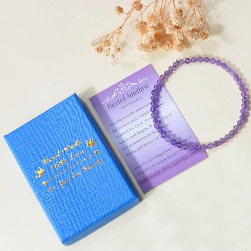 MASSIVE BEADS Natural Genuine Gemstone Beads Healing Crystal Chakra Reiki Jewelry Faceted Round Beads Bracelets 3mm - color: Amethyst