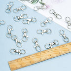 cnomg 50 pcs Swivel Clasps Lanyard Snap Hook,cnomg Metal Swivel Lanyard Snap Hook Lobster Claw Clasp 38mm(Sliver) - color: Sliver, size: 1.5 inches