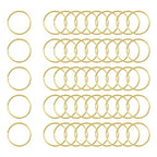 uxcell 50Pcs Open Jump Rings, 15mm/0.59" OD Brass Jump Ring Connectors 1mm Thick O Rings for Necklaces Bracelet Jewelry Making Keychain DIY Craft, Gold Tone - size: 15mmx1mm